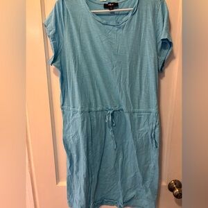 Ellos Light Blue T-shirt Dress